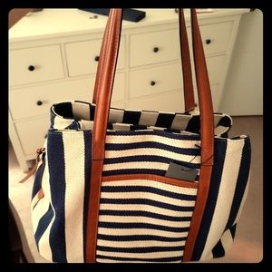 Anchorage Canvas Striped Tote